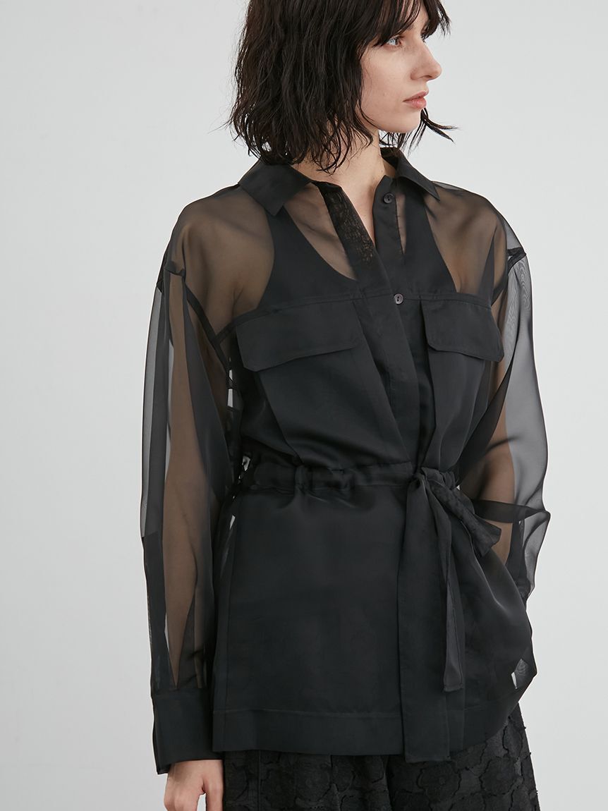 styling/「オーガンザミリタリーシャツ」|シャツ・ブラウス|