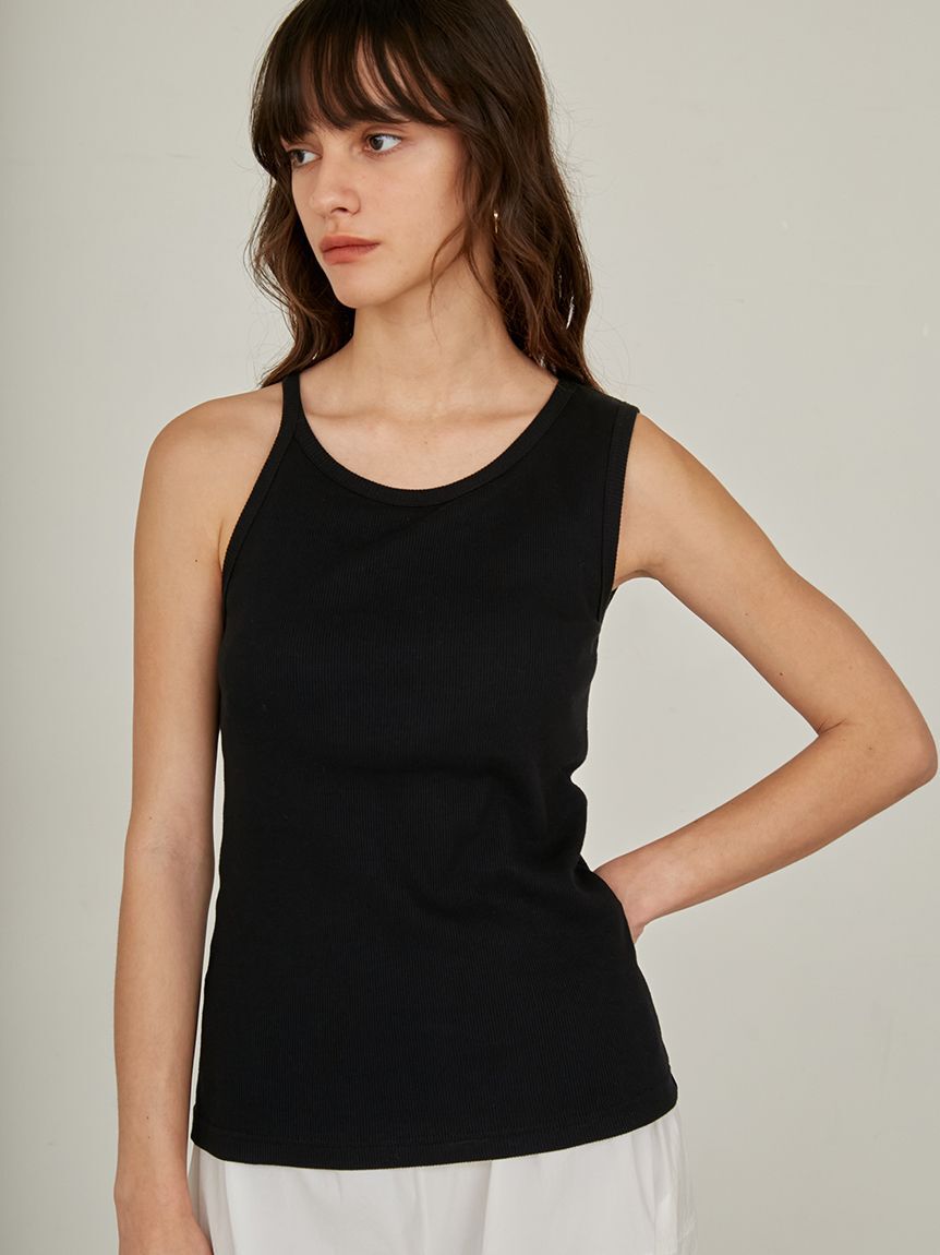 styling/「アシンメトリータンクトップ」|タンクトップ|BLK