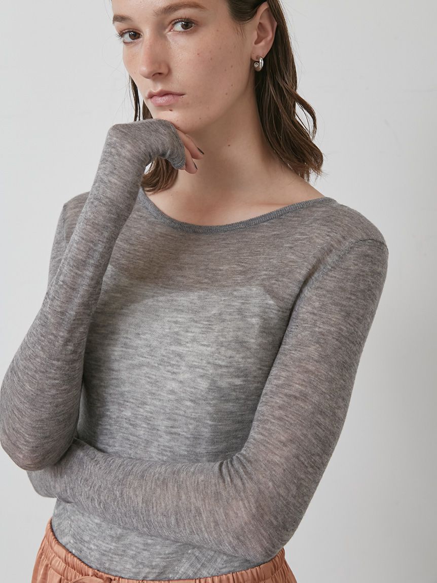 styling/「シアーニットボディースーツ」|プルオーバー|GRY