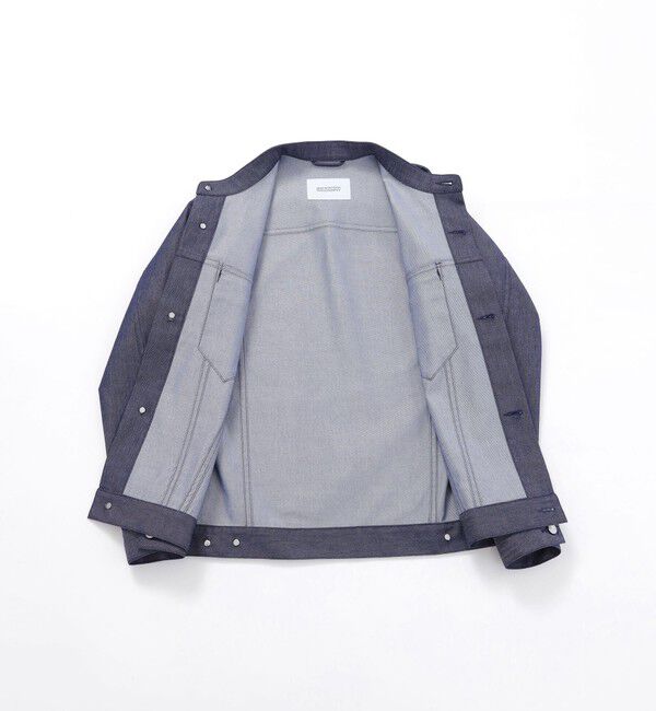 MACKINTOSH PHILOSOPHY「ナイロンチノ/ポリエステルデニム スタンドカラージャケット」|ブルゾン・スタジャン|