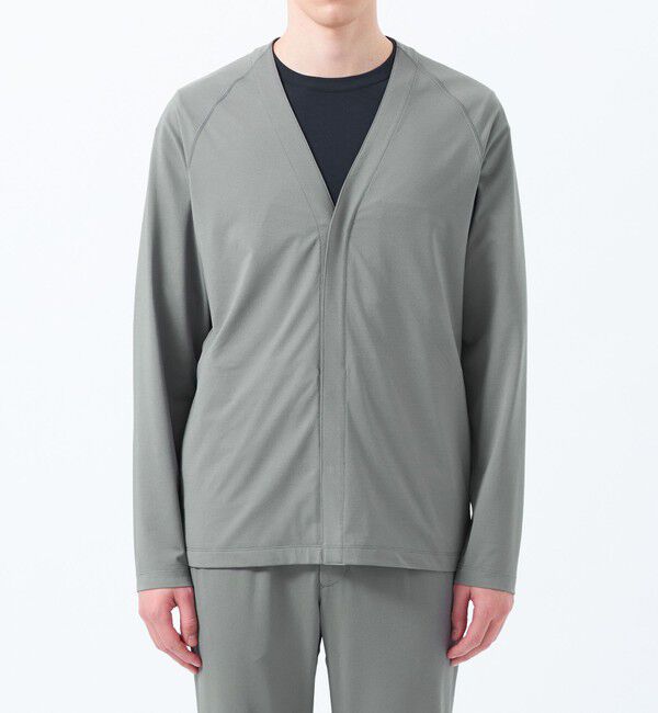 MACKINTOSH PHILOSOPHY「ドライフラットストレッチ ハイパーストレッチメッシュ カーディガン」|ブルゾン・スタジャン|