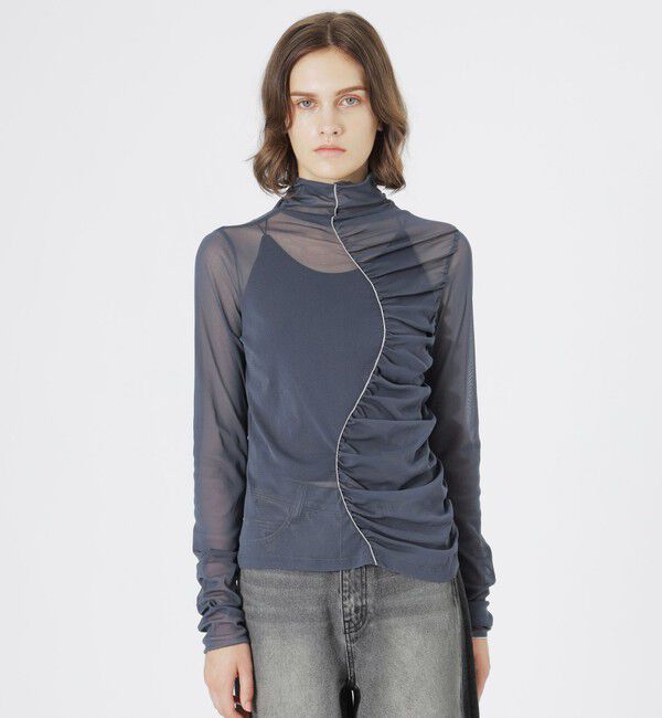  「シアーギャザープルオーバー」|その他|ブルー