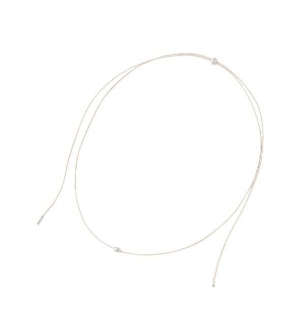  「シルバーコンビコードネックレス」|ネックレス|ホワイト
