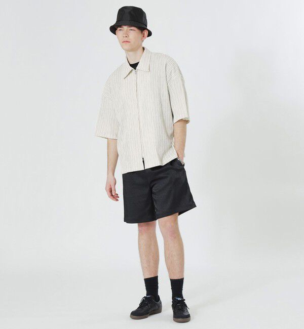  「ペタルムヨーリューストライプジップアップシャツ」|シャツ・ブラウス|