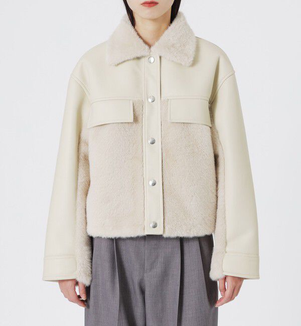  「ファーコンビワークブルゾン」|ブルゾン・スタジャン|