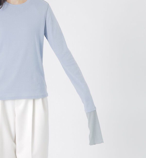  「テレコブロッキングトップス」|Tシャツ・カットソー|