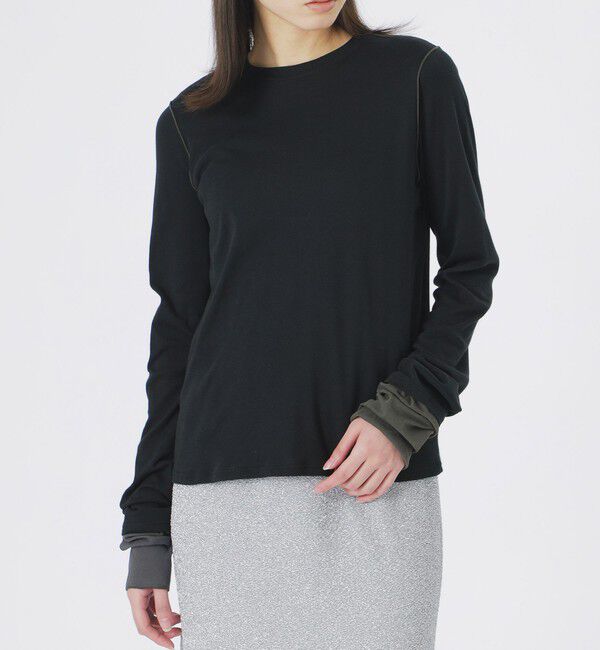  「テレコブロッキングトップス」|Tシャツ・カットソー|