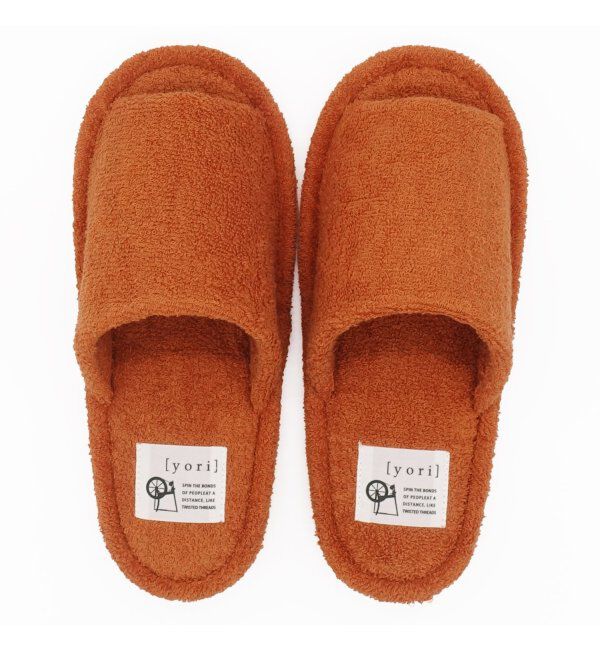 TOKYO DESIGN CHANNEL「yori パイル外縫いスリッパ M」|ルームシューズ|
