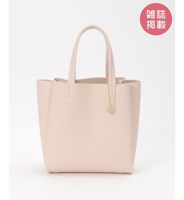 ikka「【雑誌InRed11月号掲載】GOKU楽PU三層ミニトートバッグ【軽量】」|その他|オフホワイト