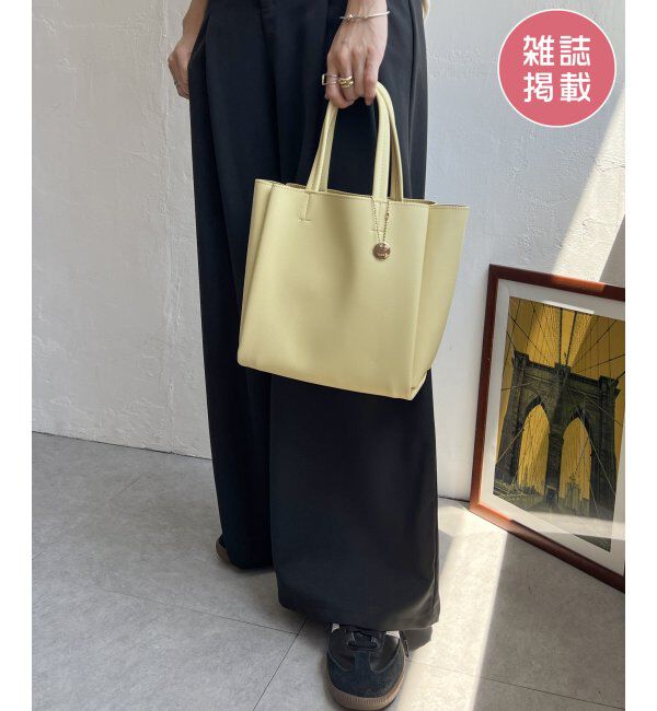 ikka「【雑誌InRed11月号掲載】GOKU楽PU三層ミニトートバッグ【軽量】」|その他|イエロー