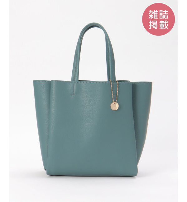 ikka「【雑誌InRed11月号掲載】GOKU楽PU三層ミニトートバッグ【軽量】」|その他|グリーン