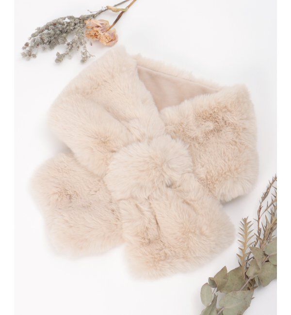 ikka「エコファー差し込みマフラー」|マフラー|