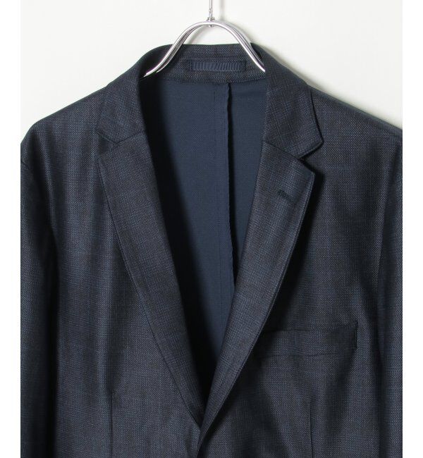 IKKA LOUNGE「【セットアップ対応】メッシュチェックテーラードジャケット」|テーラードジャケット|