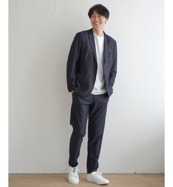 IKKA LOUNGE「【セットアップ対応】メッシュチェックテーラードジャケット」|テーラードジャケット|