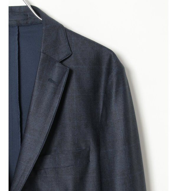 IKKA LOUNGE「【セットアップ対応】メッシュチェックテーラードジャケット」|テーラードジャケット|