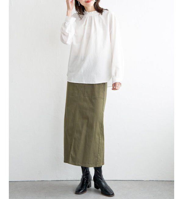 ikka「ストレッチIラインスカート」|スカート|