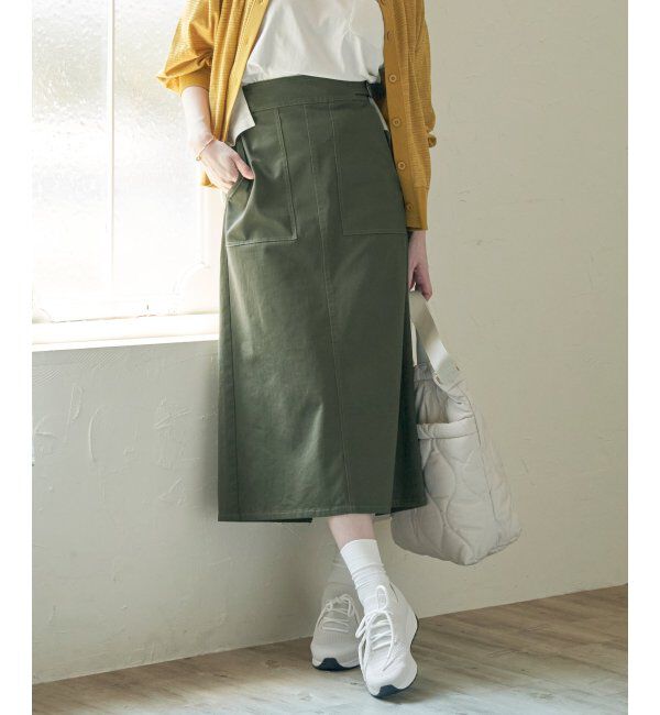 ikka「ストレッチIラインスカート」|スカート|