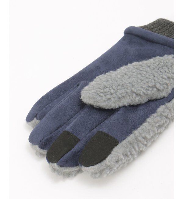 ikka「UNIVERSAL OVERALL ユニバーサルオーバーオール コーデュロイボアグローブ」|手袋|