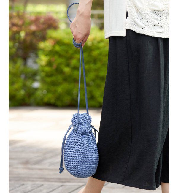 ikka「細編み巾着ショルダーバッグ」|その他|