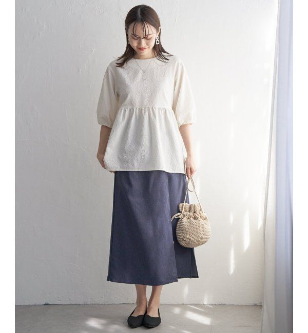 ikka「細編み巾着ショルダーバッグ」|その他|