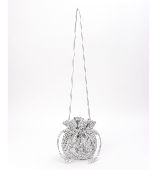 ikka「細編み巾着ショルダーバッグ」|その他|