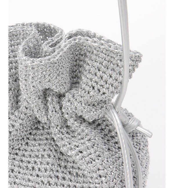 ikka「細編み巾着ショルダーバッグ」|その他|