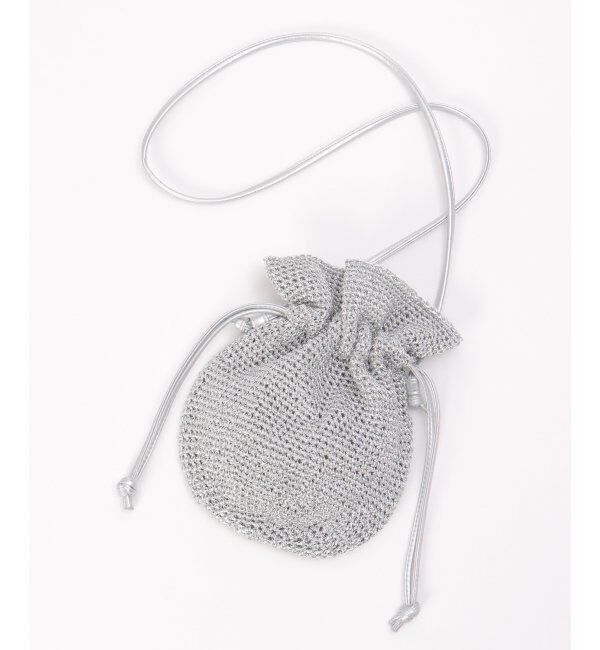 ikka「細編み巾着ショルダーバッグ」|その他|