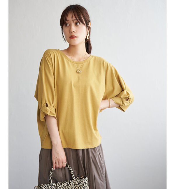 ikka「冷感ツイストドルマンプルオーバー」|プルオーバー|