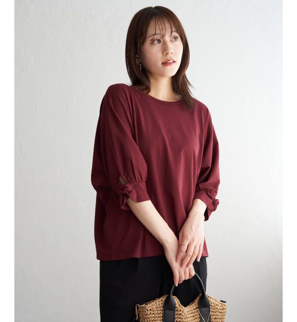 ikka「冷感ツイストドルマンプルオーバー」|プルオーバー|