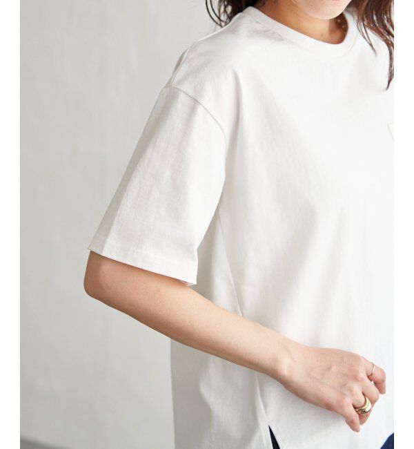 ikka「冷感コットン半袖ポケットTシャツ」|Tシャツ・カットソー|