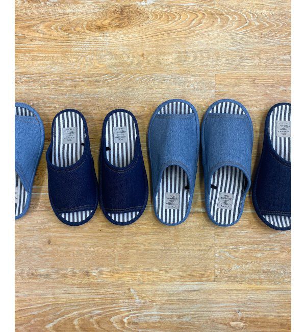 Lbc with Life「3Dコンフォートデニムスリッパ」|ルームシューズ|