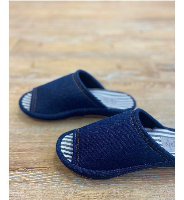 Lbc with Life「3Dコンフォートデニムスリッパ」|ルームシューズ|