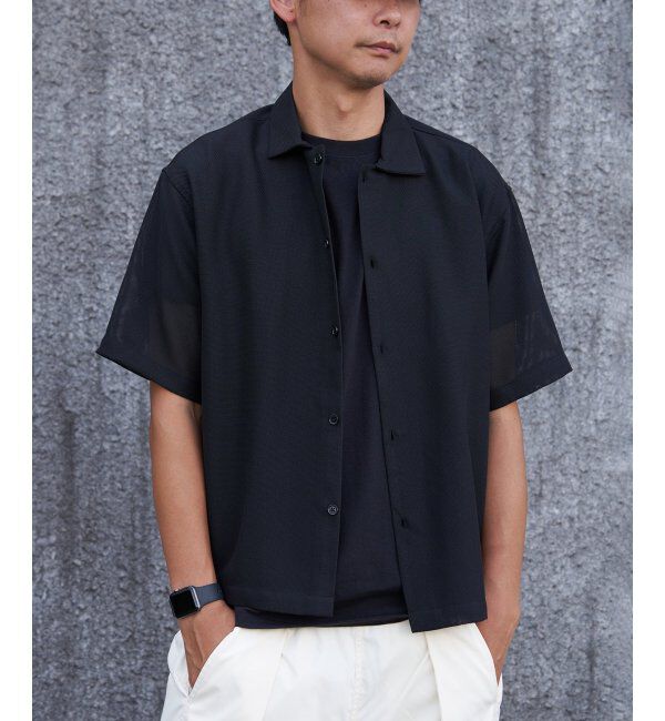 VENCE share style「シアーメッシュシャツ」|シャツ・ブラウス|