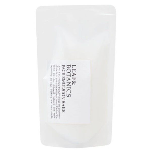  「LEAF＆BOTANICS （リーフアンドボタニクス） フェイスエマルジョン 純米酒 詰替え (90ml)」|乳液|その他