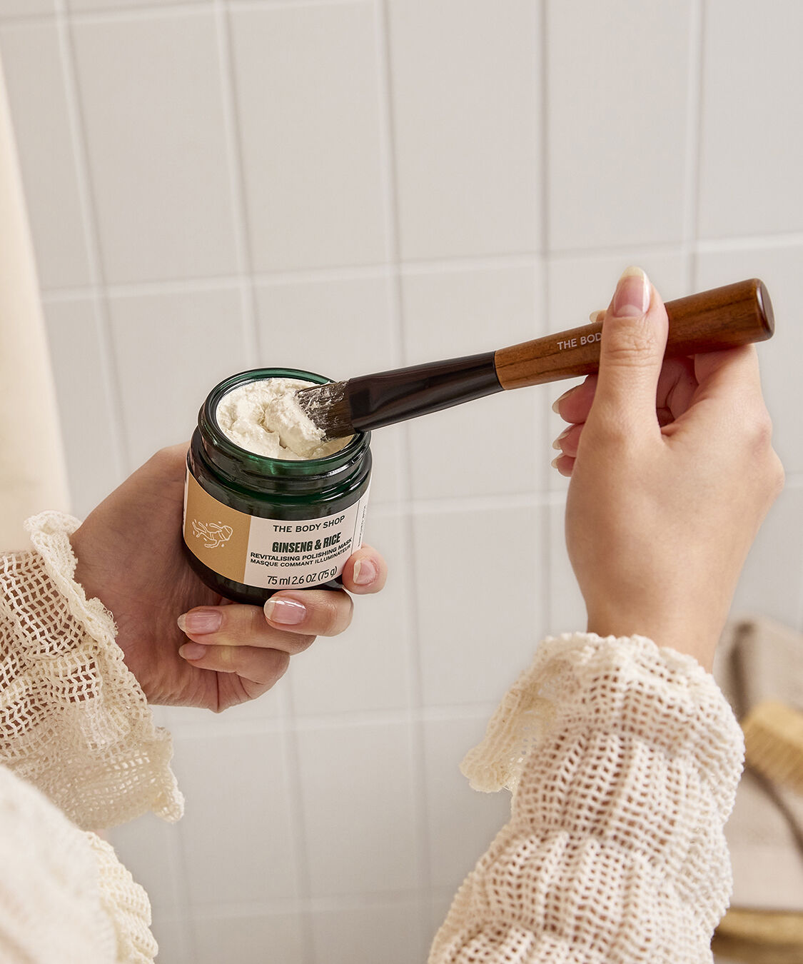 THE BODY SHOP「G&R イルミネーティング ポリッシング マスク 75mL（ジンセン＆ライス）」|フェイスマスク・パック|