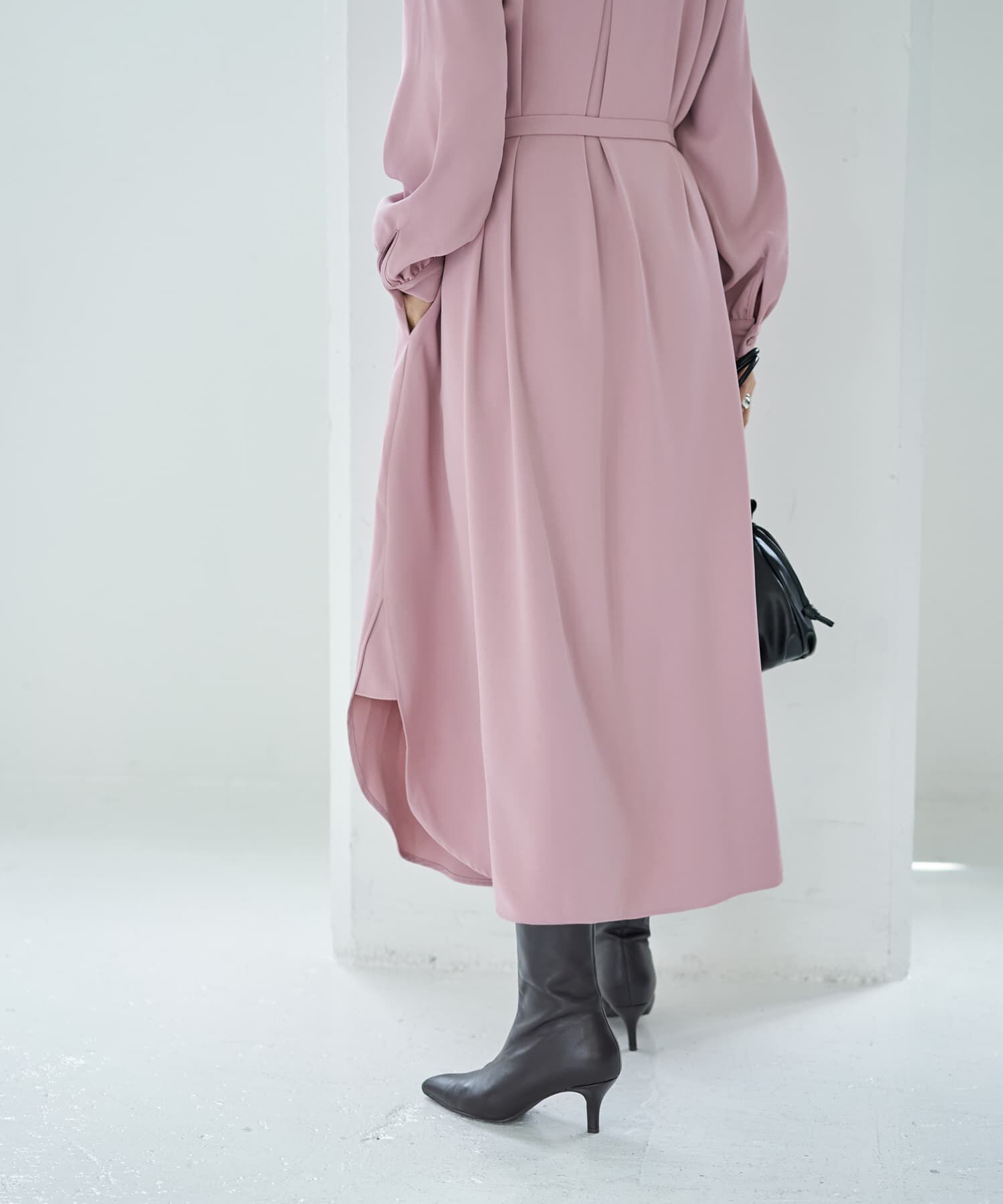 STYLE DELI「ベルト付きラウンドスリットワンピース」|ワンピース|