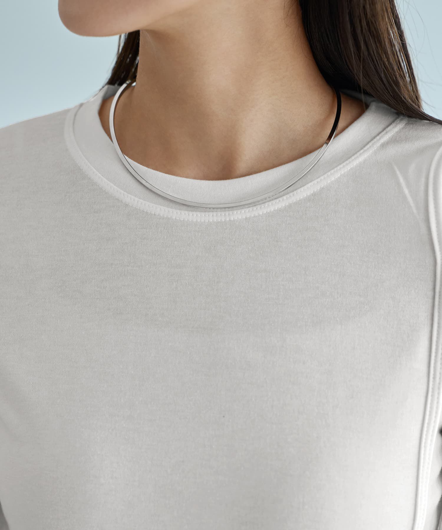 STYLE DELI「薄手で柔らかい片側肩あきカットソートップス」|Tシャツ・カットソー|