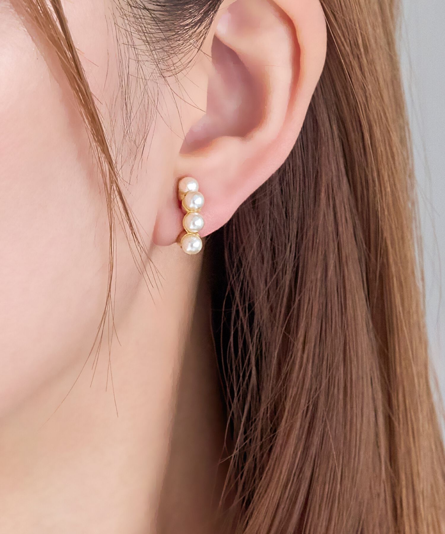 Phoebe「【シリーズ累計販売15000点突破！】【痛くないシリーズ】≪雑誌掲載≫ノーブルパールエアリーイヤリング」|イヤリング|