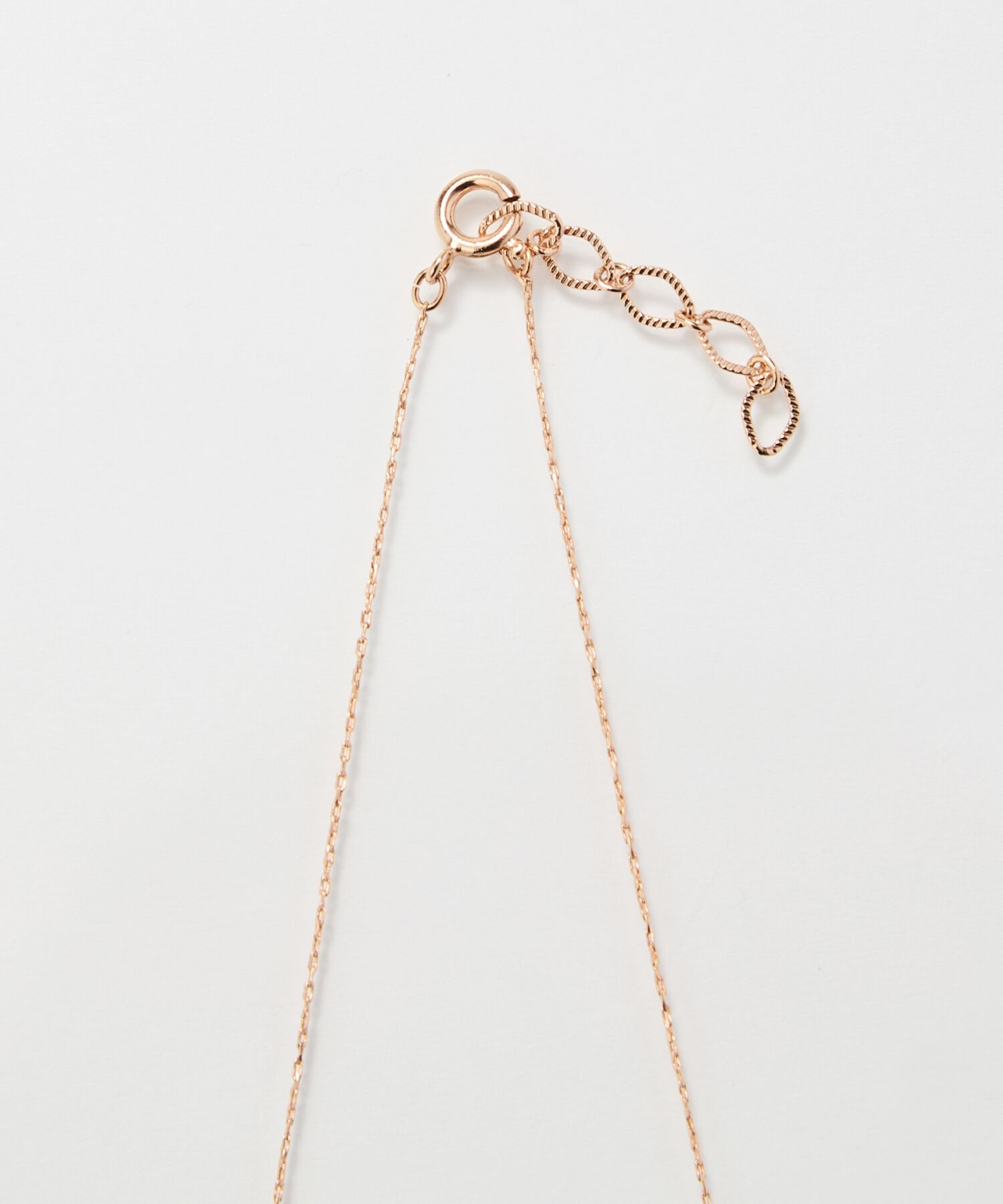 Phoebe「【金属アレルギー対応】シャイニーフチミルネックレス　シャンパンゴールド」|ネックレス|