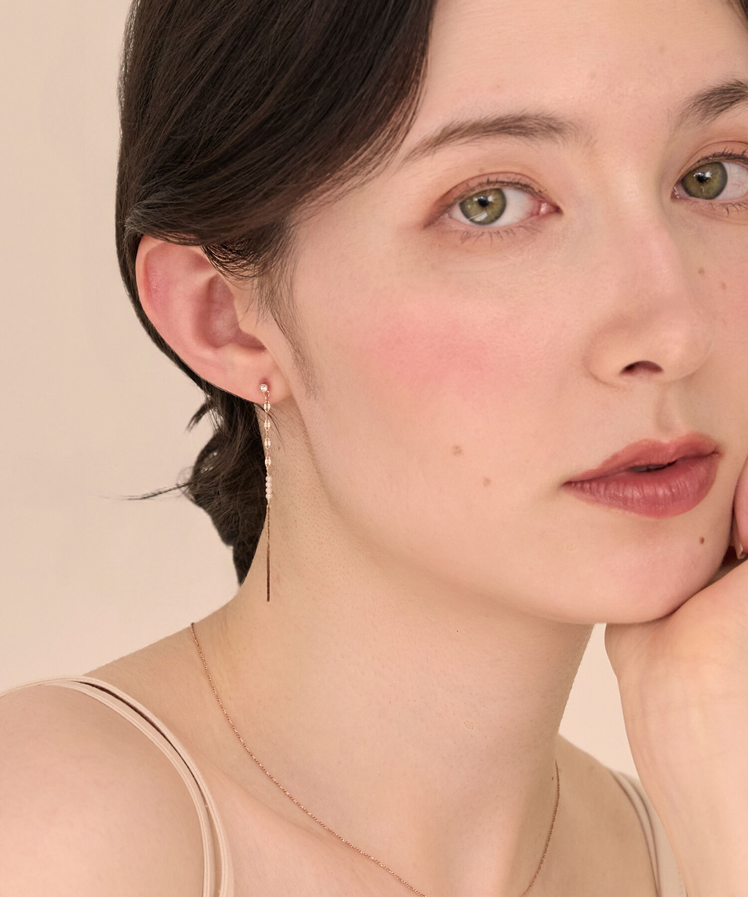 Phoebe「【金属アレルギー対応】ルミナスビジューセラミックポストピアス」|ピアス|