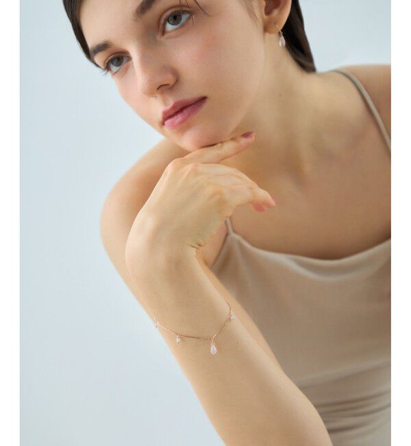 ete「[チェリーブロッサム] K10MPG ローズクォーツ ブレスレット」|ブレスレット・バングル|