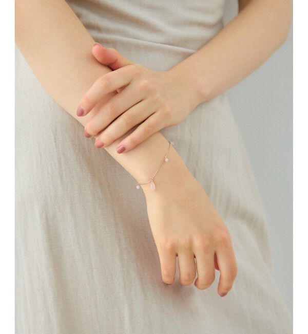 ete「[チェリーブロッサム] K10MPG ローズクォーツ ブレスレット」|ブレスレット・バングル|