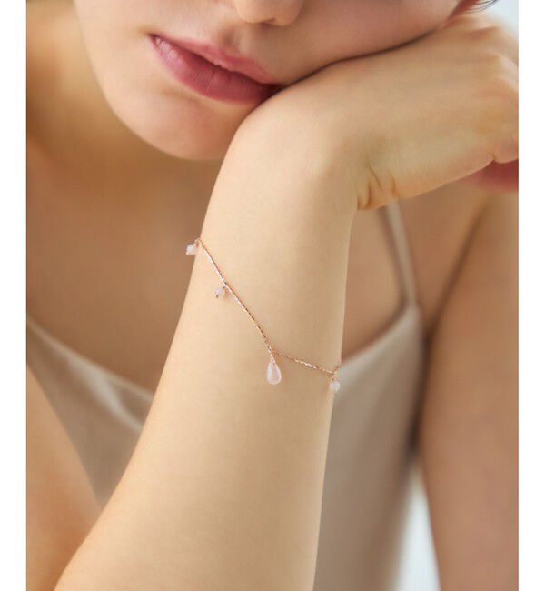 ete「[チェリーブロッサム] K10MPG ローズクォーツ ブレスレット」|ブレスレット・バングル|