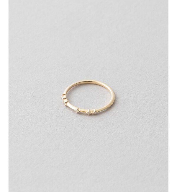 Jouete「K10YG ピンキーリング ダイヤモンド」|リング|