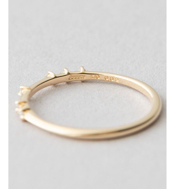 Jouete「K10YG ピンキーリング ダイヤモンド」|リング|