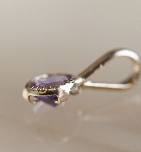  「K10 誕生石チャーム」|ネックレス|