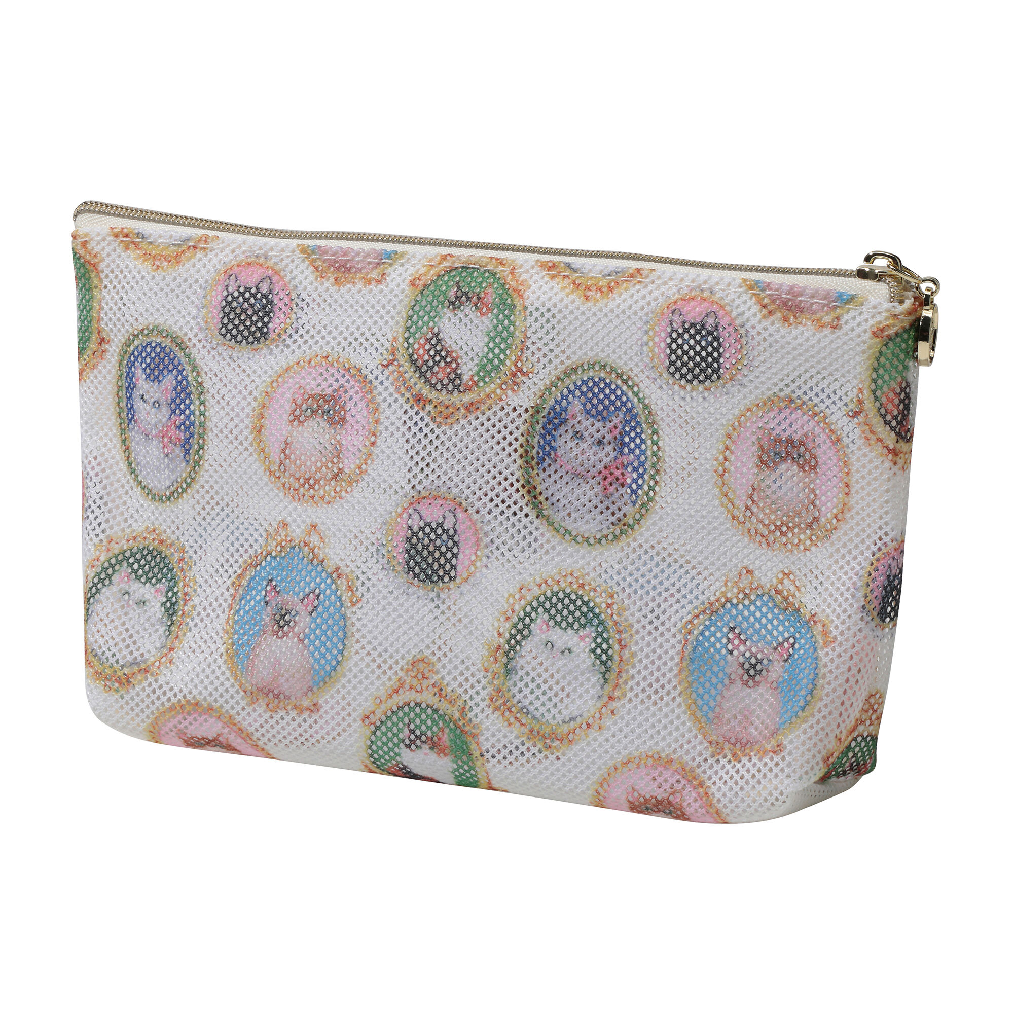 PAUL&JOE「プリントメッシュポーチ／ポール＆ジョー」|ポーチ|