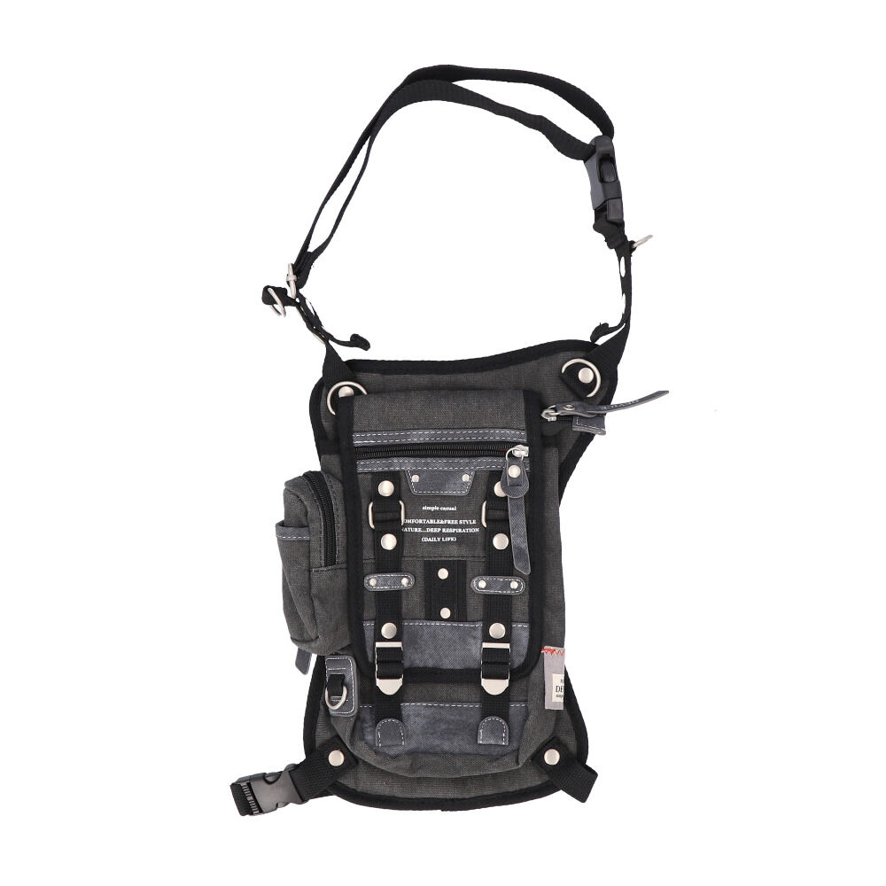 BACKYARD FAMILY「DEVICE バッグ DLH40055 通販 レッグバッグ バイク レッグポーチ ウエストバッグ」|ショルダー・メッセンジャー|ブラック1