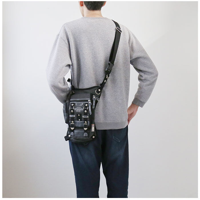 BACKYARD FAMILY「DEVICE バッグ DLH40055 通販 レッグバッグ バイク レッグポーチ ウエストバッグ」|ショルダー・メッセンジャー|