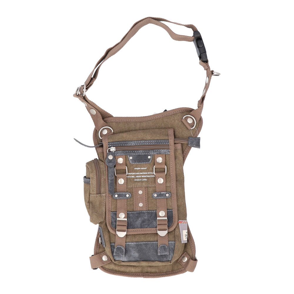 BACKYARD FAMILY「DEVICE バッグ DLH40055 通販 レッグバッグ バイク レッグポーチ ウエストバッグ」|ショルダー・メッセンジャー|ブラウン1